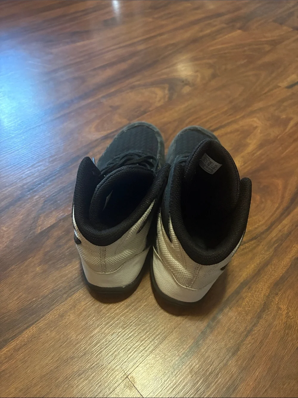 Asics Black Silver High-Top Wrestling Sneakers